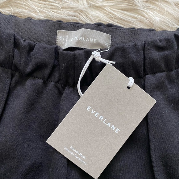 Everlane Black The Dream Pant Pull On Ponte Pants Straight Leg Sweatpants - Picture 11 of 12